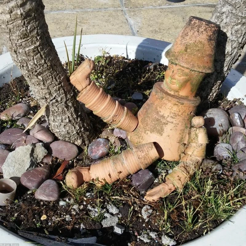 Donica plastikowa 30cm szara