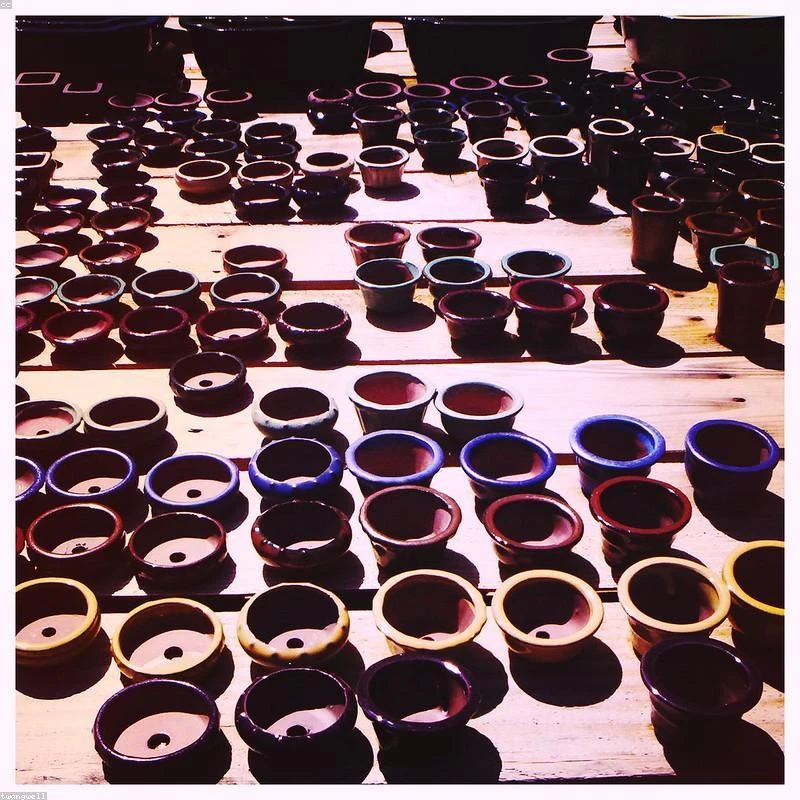 Donica wisząca z makramą 25cm