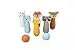 adam toys Kegelspiel für Kinder, 6 Kegel, 2 Bälle - Bowling-Set für Kinder, Waldtier-Figuren - Bemaltes Holz - Spielzeug ab 3 Jahre - Outdoor, Indoor - Kinderball, Geburtstag, Geschenk — 3