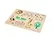 Holz-Steckpuzzle ab 1 Jahr, Tiere auf Safari, Kinder - Holzpuzzle 8 Elemente - Am Griff herausziehbar - Sensorisches Spielzeug - Exotische Tiere und Pflanzen — 12