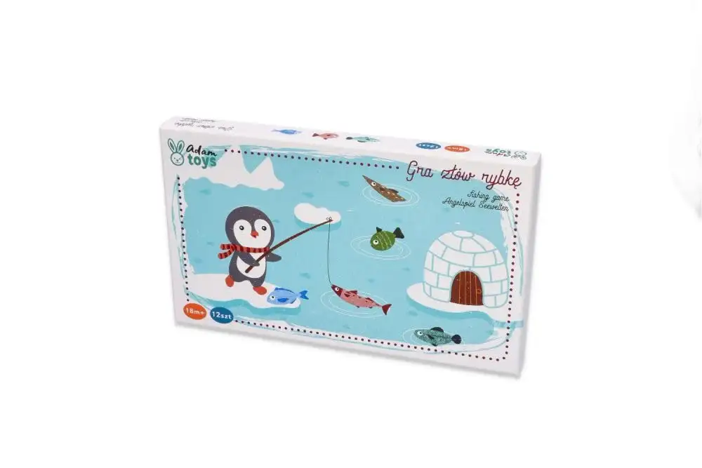 Angelspiel ab 2 Jahren, Holzspielzeug, Fische Angeln, Pinguin auf Fisch - Magnetangel Kinder - 10 Fische zum Fangen, 2 Angelruten, Box - Motorik-Spielzeug, Lernspielzeug - Geschenk — 19