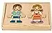 adam toys Magnetisches Holzspiel, magnetisch Anziehpuppen, Kinder aus Aller Welt, 24 Magnetteile - Magnetpuzzle für Kinder ab 3 Jahren - Junge, Mädchen - Magnetspielbox – Lernspielzeug — 12