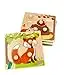 adam toys Holz-Steckpuzzle ab 1 Jahr, 4er Set, Kinder - Holzpuzzle, Thema Jahreszeiten, Tiere - Am Griff herausziehbar - Sensorisches Spielzeug - 3-4 Elemente pro Stück — 15