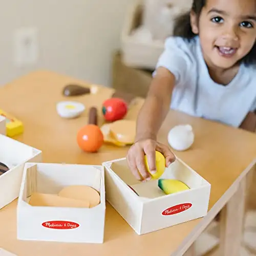 Melissa and Doug Holz Lebensmittel Kinderküche Zubehör Holz | Spielküche Zubehör Holz & Kaufladen Zubehör Holz | Küchenspielzeug für Kinder Küchenzubehör | Holzspielzeug Küche Kinder ab 2 Jahre — 7