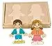 adam toys Magnetisches Holzspiel, magnetisch Anziehpuppen, Kinder aus Aller Welt, 24 Magnetteile - Magnetpuzzle für Kinder ab 3 Jahren - Junge, Mädchen - Magnetspielbox – Lernspielzeug — 9