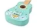 Kindergitarre aus Holz, Gitarre für Kinder ab 3 Jahre, 53x17x6 cm, 6-saitige Spielzeuggitarre, Nylonsaiten - mit Waldtieren und Noten verziert - bemaltes Holz - Musikinstrumente für Kinder — 12