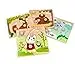 adam toys Holz-Steckpuzzle ab 1 Jahr, 4er Set, Kinder - Holzpuzzle, Thema Jahreszeiten, Tiere - Am Griff herausziehbar - Sensorisches Spielzeug - 3-4 Elemente pro Stück — 21