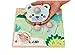 adam toys Holz-Steckpuzzle ab 1 Jahr, 4er Set, Kinder - Holzpuzzle, Thema Jahreszeiten, Tiere - Am Griff herausziehbar - Sensorisches Spielzeug - 3-4 Elemente pro Stück — 6