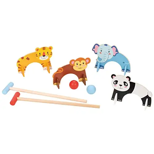LELIN TOYS L50217 Tier-Kroquet-Set — 5