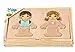 adam toys Magnetisches Holzspiel, magnetisch Anziehpuppen, Kinder aus Aller Welt, 24 Magnetteile - Magnetpuzzle für Kinder ab 3 Jahren - Junge, Mädchen - Magnetspielbox – Lernspielzeug — 3