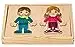 adam toys Magnetisches Holzspiel, magnetisch Anziehpuppen, Kinder aus Aller Welt, 24 Magnetteile - Magnetpuzzle für Kinder ab 3 Jahren - Junge, Mädchen - Magnetspielbox – Lernspielzeug — 18