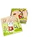 adam toys Holz-Steckpuzzle ab 1 Jahr, 4er Set, Kinder - Holzpuzzle, Thema Jahreszeiten, Tiere - Am Griff herausziehbar - Sensorisches Spielzeug - 3-4 Elemente pro Stück — 12