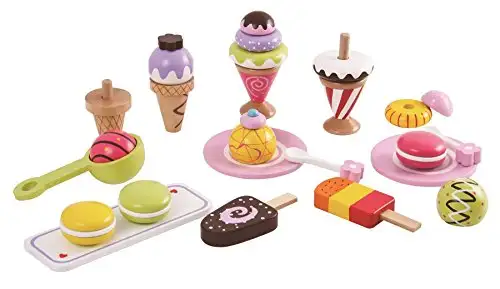 Lelin L40105 25-teiliges Eiscreme-Auswahl-Set, Mehrfarbig, 18.5 x 12 x 14 Centimeters — 2