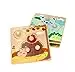 adam toys Holz-Steckpuzzle ab 1 Jahr, 4er Set, Kinder - Holzpuzzle, Thema Jahreszeiten, Tiere - Am Griff herausziehbar - Sensorisches Spielzeug - 3-4 Elemente pro Stück — 18