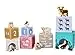 Stapelturm für Babys, Stapelbecher, Spielzeug ab 1 Jahr, arktische Tiere - 7X Tassen, 7X Tierfiguren - Bildungsspielzeug - Zahlen, Sprachen - Bemaltes Holz, Harter Karton - Geschenk für EIN Kleinkind — 3