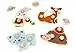 adam toys Holz-Steckpuzzle ab 1 Jahr, 4er Set, Kinder - Holzpuzzle, Thema Jahreszeiten, Tiere - Am Griff herausziehbar - Sensorisches Spielzeug - 3-4 Elemente pro Stück — 27