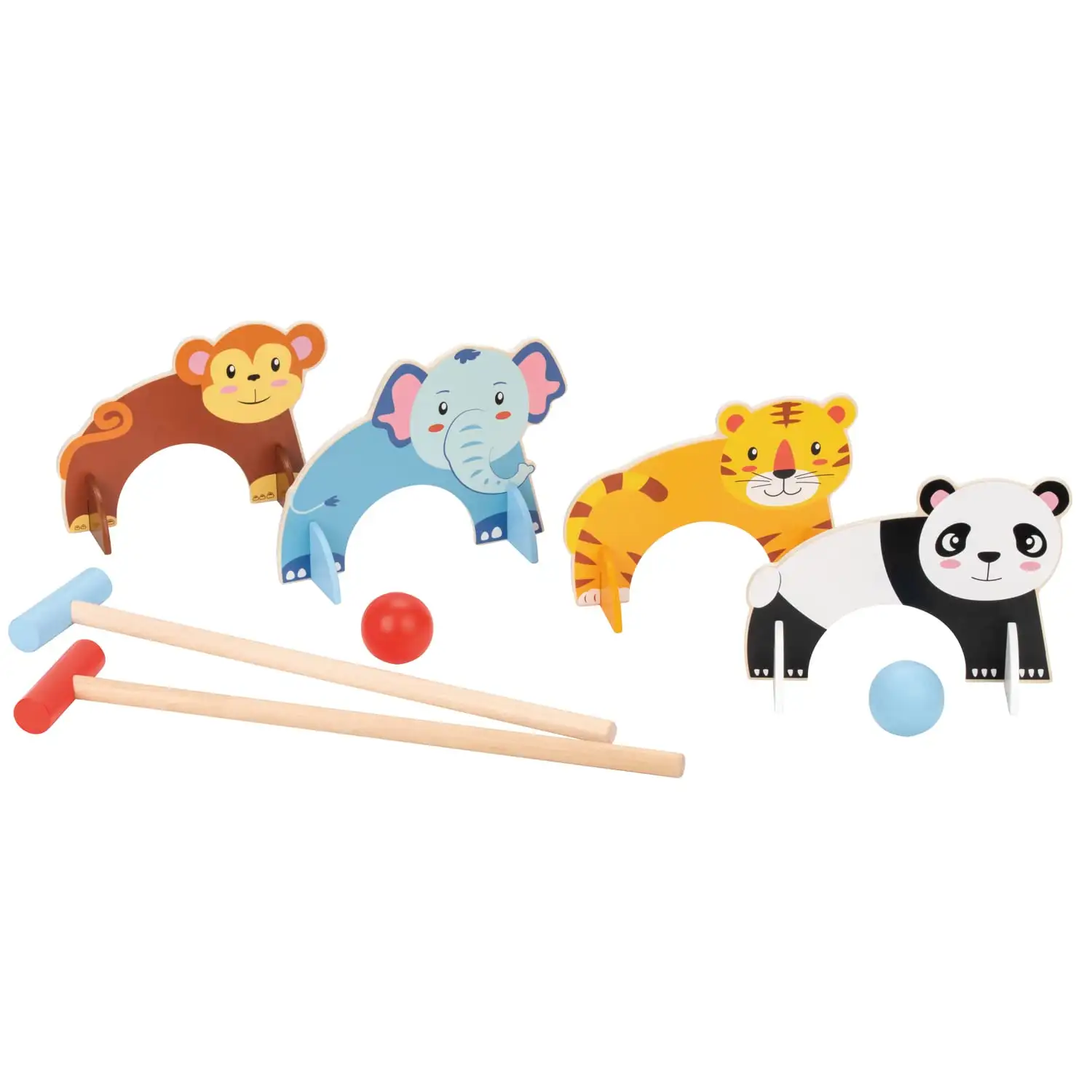 LELIN TOYS L50217 Tier-Kroquet-Set