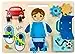 Motorik-Spielzeug mit der Figur Adam, Busy Board, Activity Board aus Holz, für Kinder ab 3 Jahren - Lernspielzeug - Zum Aufhängen im Kinderbett - Bemaltes Holz mit vorstehenden Elementen — 18