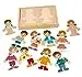 adam toys Magnetisches Holzspiel, magnetisch Anziehpuppen, Kinder aus Aller Welt, 24 Magnetteile - Magnetpuzzle für Kinder ab 3 Jahren - Junge, Mädchen - Magnetspielbox – Lernspielzeug — 21