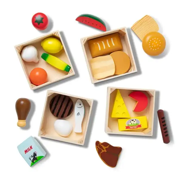 Melissa and Doug Holz Lebensmittel Kinderküche Zubehör Holz | Spielküche Zubehör Holz & Kaufladen Zubehör Holz | Küchenspielzeug für Kinder Küchenzubehör | Holzspielzeug Küche Kinder ab 2 Jahre — 25