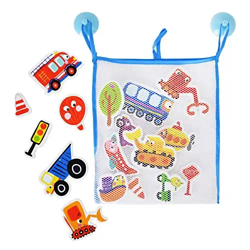 Buddy & Barney , Things That Go Transport Bath Stickers, Bath time Fun for Kids, Preschoolers BB088 — 5