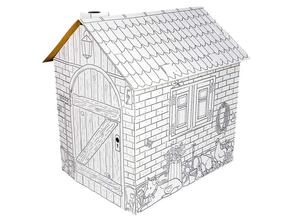 Legler 10015 - Spielhaus, Häuschen, aus Bastelkarton