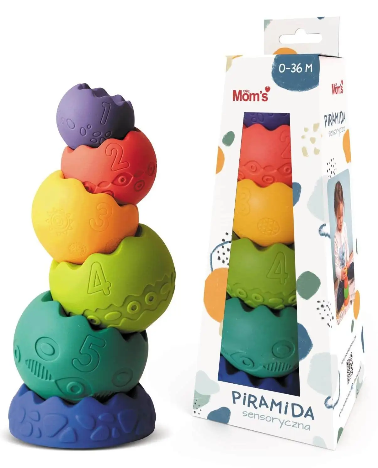MOM’S CARE Sensorische Pyramide Pastell — 4