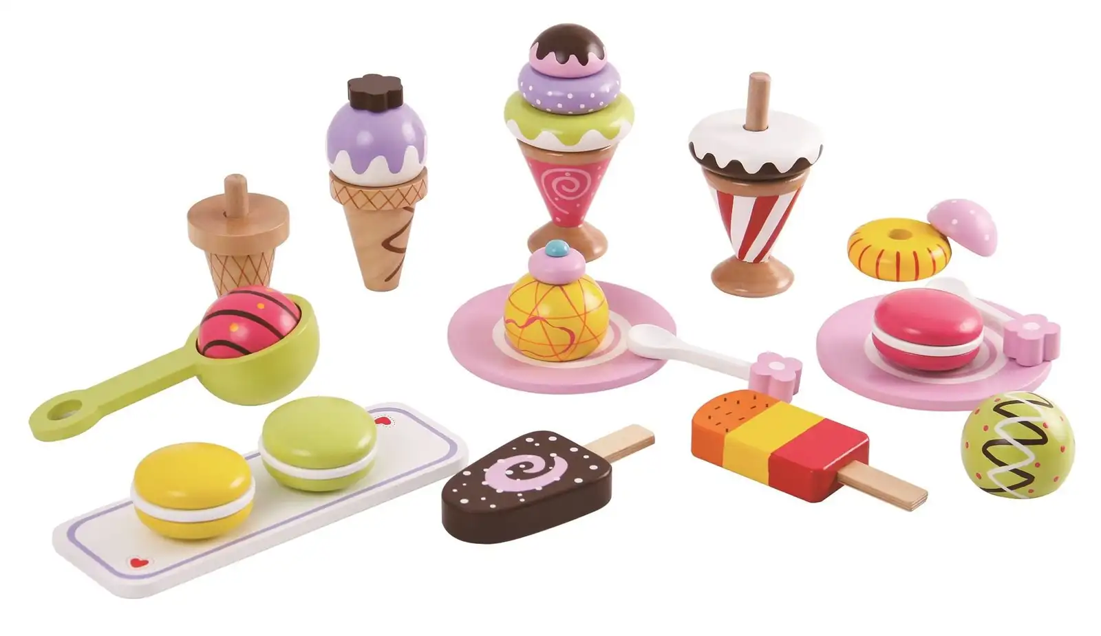 Lelin L40105 25-teiliges Eiscreme-Auswahl-Set, Mehrfarbig, 18.5 x 12 x 14 Centimeters