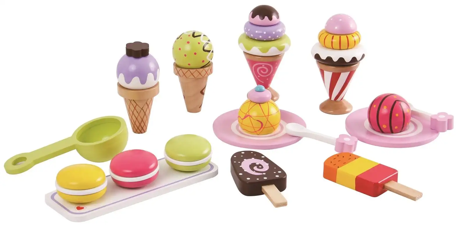 Lelin L40105 25-teiliges Eiscreme-Auswahl-Set, Mehrfarbig, 18.5 x 12 x 14 Centimeters — 4