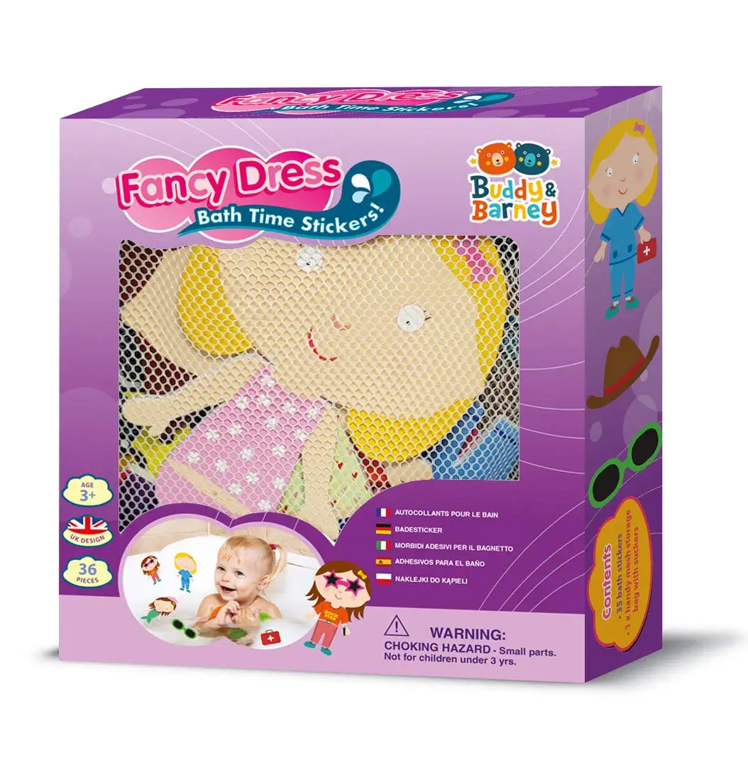 Buddy & Barney , Fancy Dress Bath Stickers Bath time Toy Fun for Kids - 36 Pieces BB048 — 4