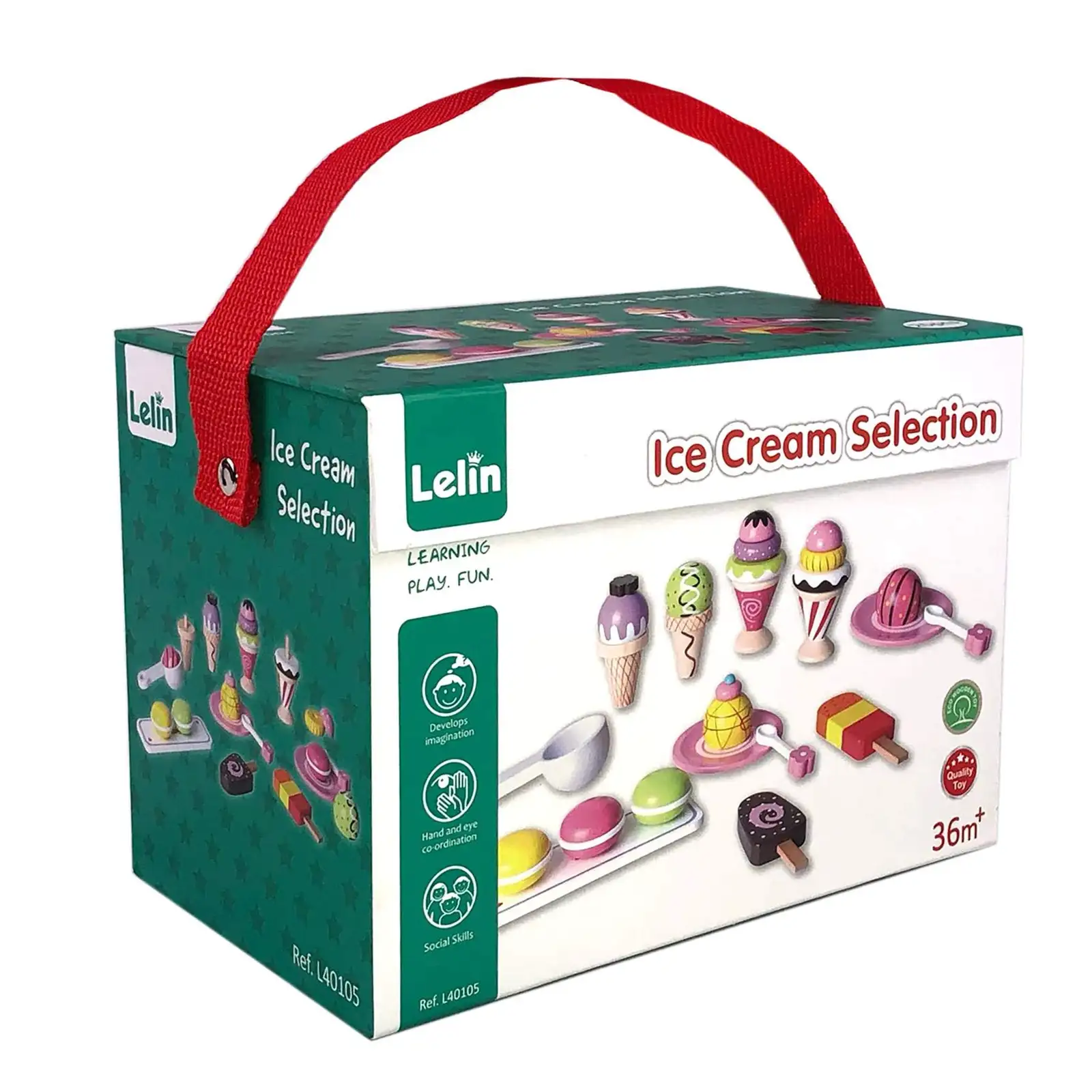 Lelin L40105 25-teiliges Eiscreme-Auswahl-Set, Mehrfarbig, 18.5 x 12 x 14 Centimeters — 13