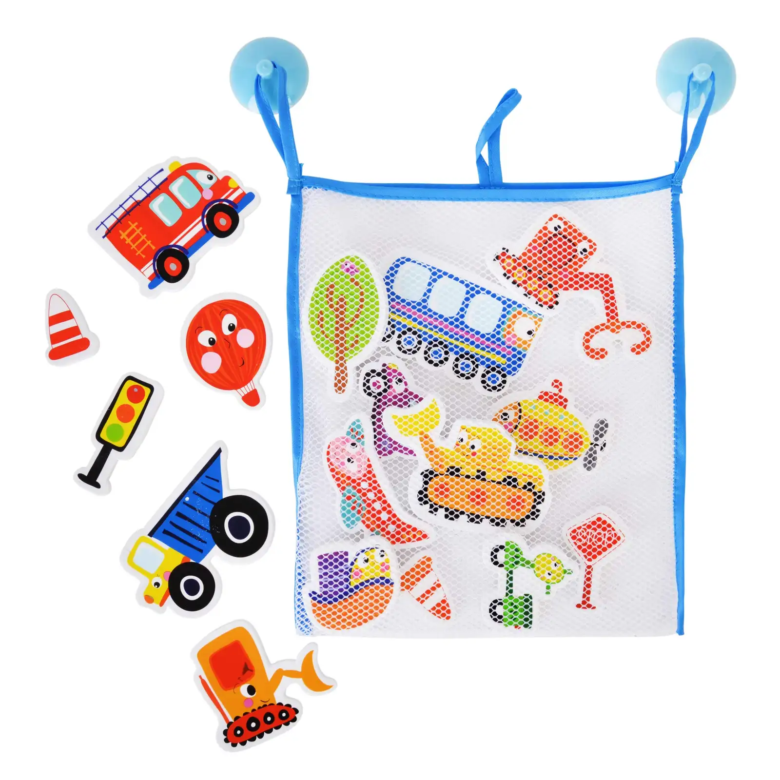 Buddy & Barney , Things That Go Transport Bath Stickers, Bath time Fun for Kids, Preschoolers BB088 — 4