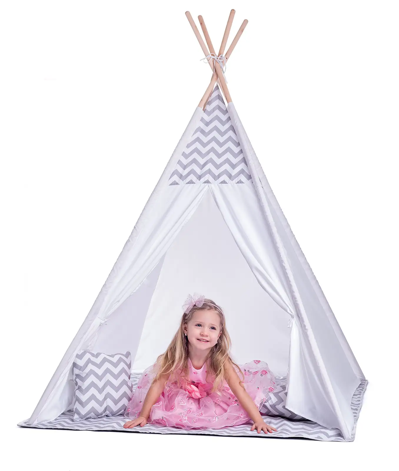 Hape International Woody Woodyland_102191420 Kinder Tent Teepee, weiß — 4