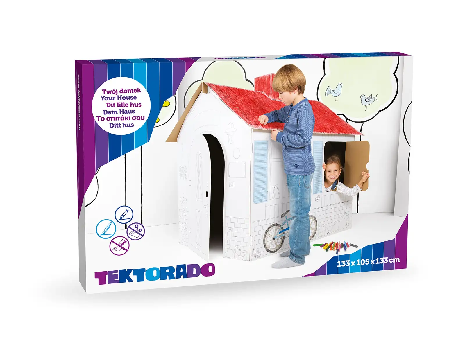 Tektorado 0016 Hauskarten-Spielzeug, Mehrfarbig, Einheitsgröße