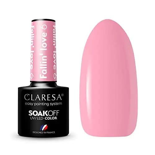 Claresa UV LED Nagellack Collection Hybrid Maniküre Soak Off Nail Polish, Farbe Rosa, Nr 6, Fallin Love, 5ml — 2