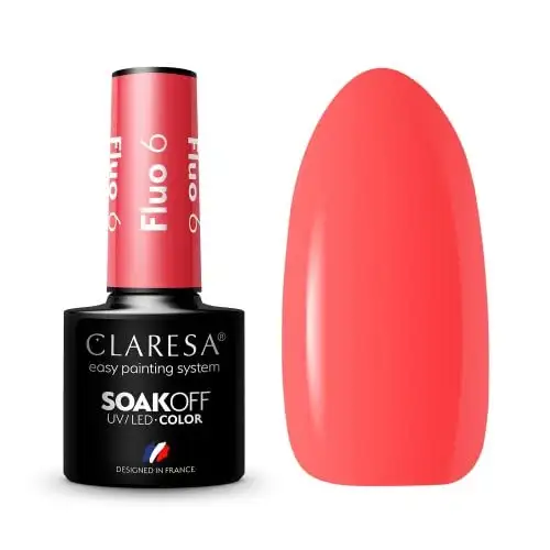 6 Fluo UV Nagellack 5 ml Claresa