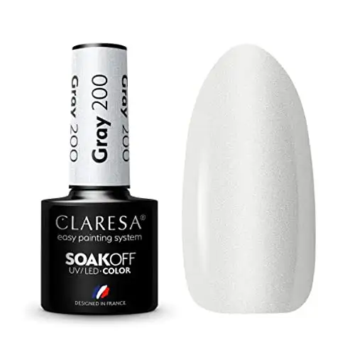 200 Gray UV Nagellack 5 ml Claresa — 2