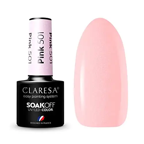 Claresa UV LED Nagellack Collection Hybrid Maniküre Soak Off Nail Polish, Farbe Rosa, Nr 501, 5ml — 2