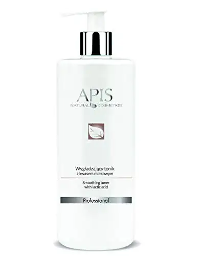 APIS Glättendes Gesichtswasser mit Milchsäure, Hyaluronsäure und Meeresalgen | Reinigung, Glattheit und Feuchtigkeit | 500 ml