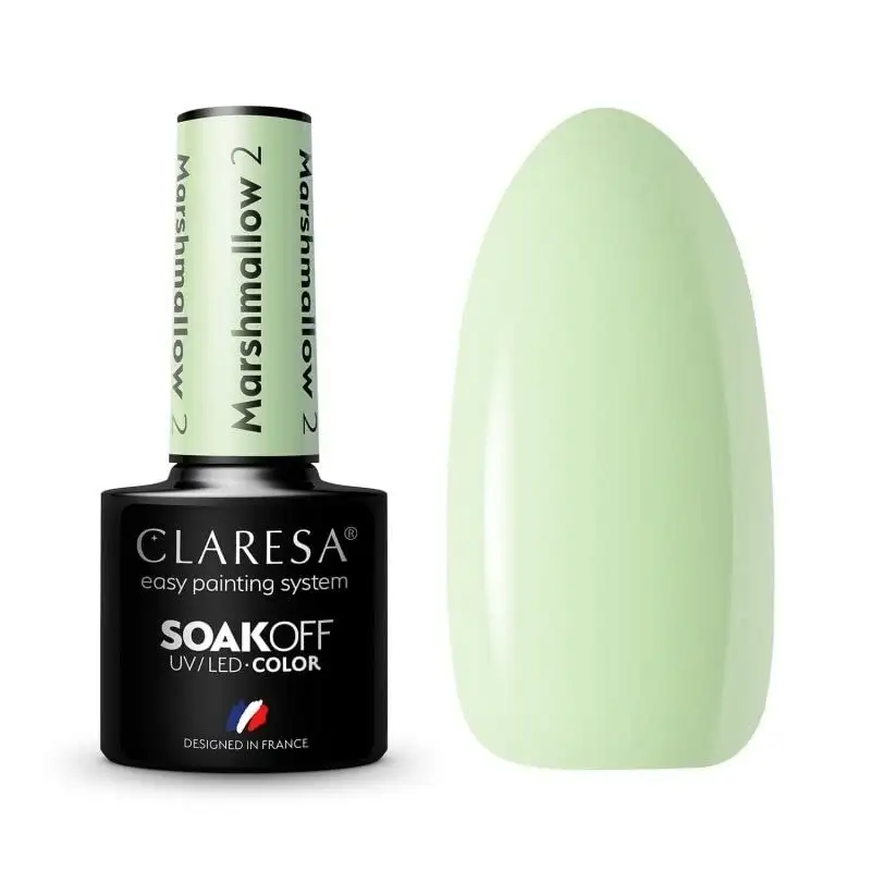 2 Marshmallow UV Nagellack 5 ml Claresa
