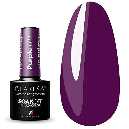 619 Purple UV Nagellack 5 ml Claresa — 2