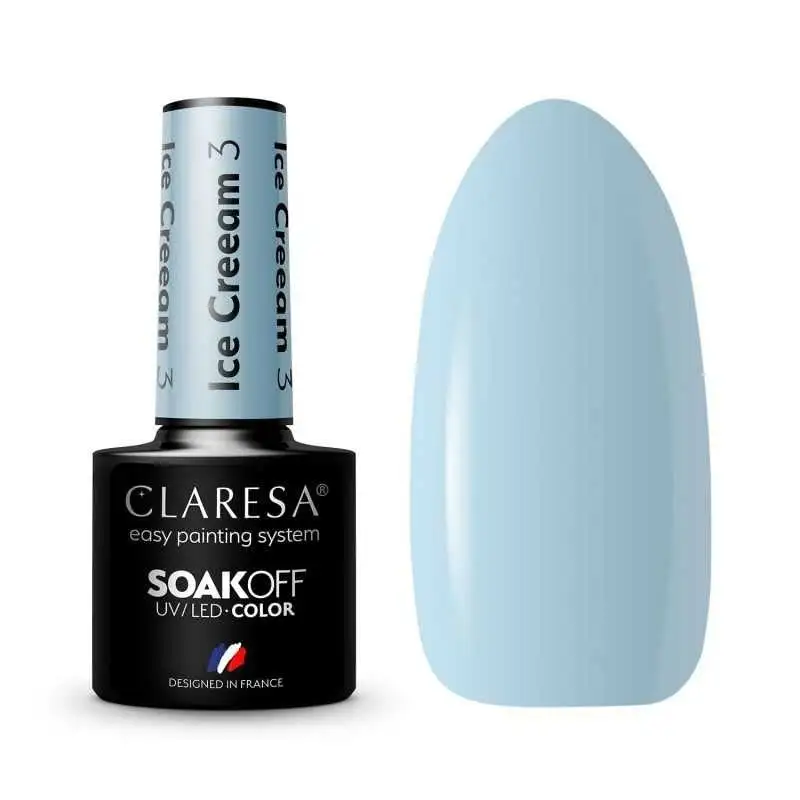 3 Ice Cream UV Nagellack 5 ml Claresa