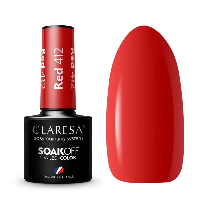 412 RED UV Nagellack 5 ml Claresa