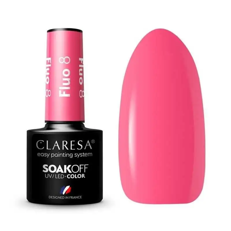 8 Fluo UV Nagellack 5 ml Claresa
