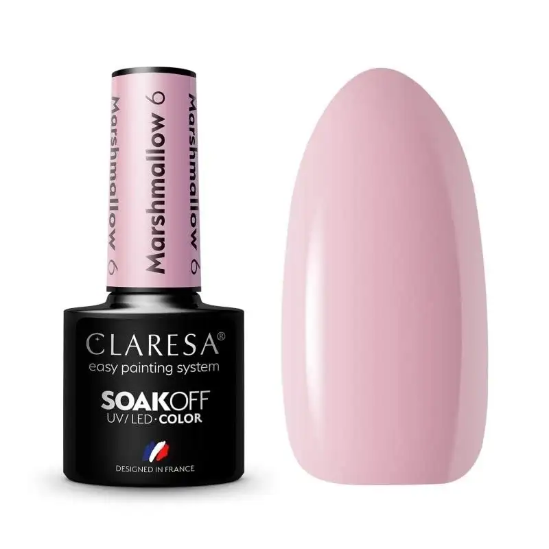 6 Marshmallow UV Nagellack 5 ml Claresa