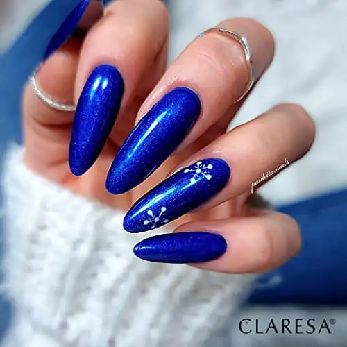 Claresa UV LED Nagellack Collection Hybrid Maniküre Soak Off Nail Polish, Farbe Blau, Nr 714, 5ml — 5
