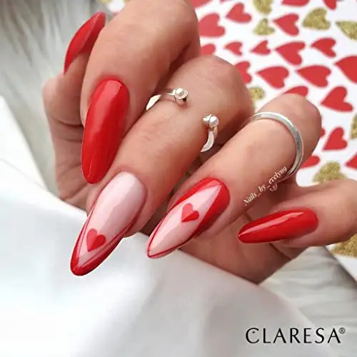 Claresa UV LED Nagellack Collection Hybrid Maniküre Soak Off Nail Polish, Farbe Rote, Nr 406, 5ml — 17