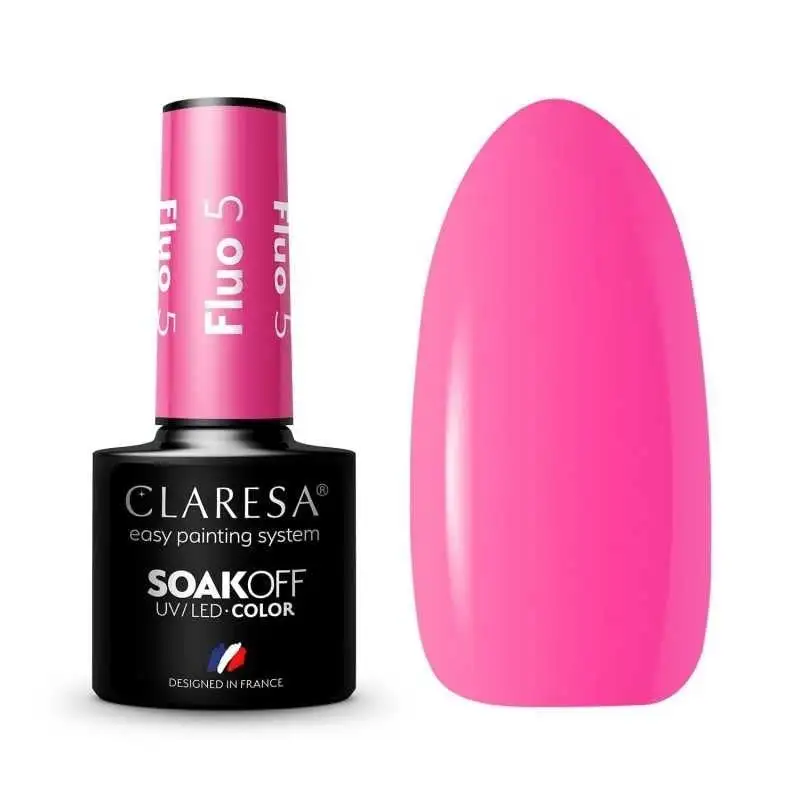 5 Fluo UV Nagellack 5 ml Claresa