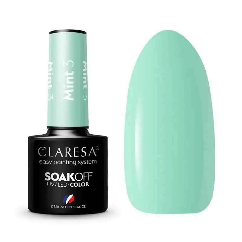 3 Mint UV Nagellack 5 ml Claresa