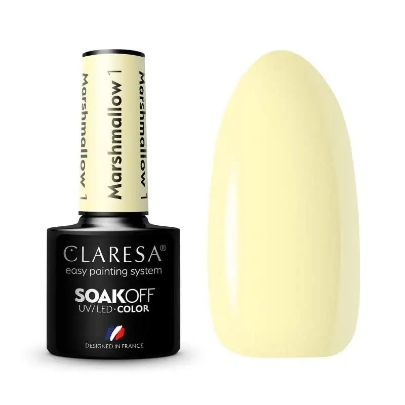 1 Marshmallow UV Nagellack 5 ml Claresa